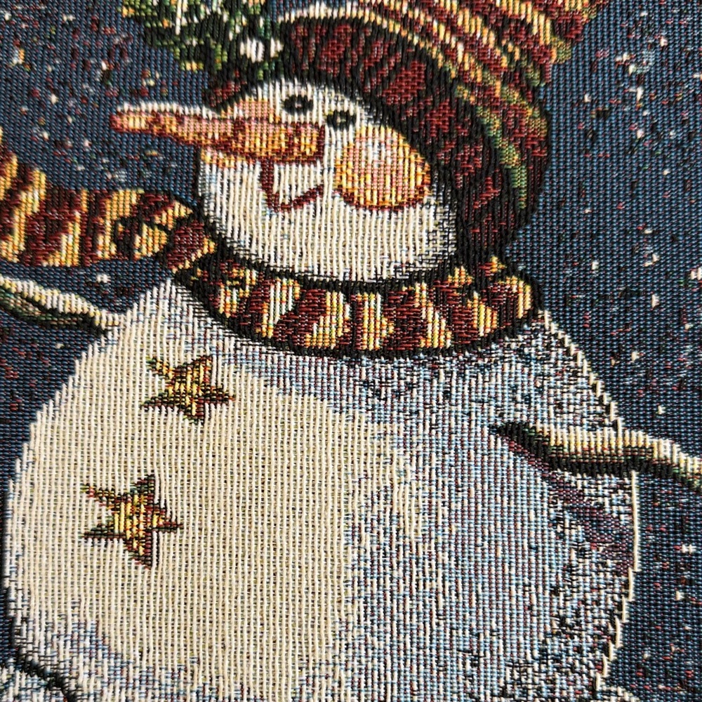 Peppermint Hill Multi-Color Tapestry Snowman Placemats (set of 8) - Picture 3 of 6